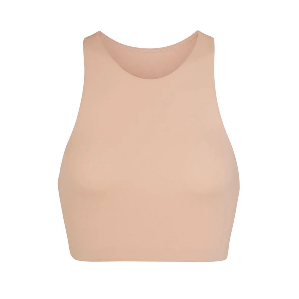 SKIMS Fits Everybody High Neck Bralette – Clay – XS